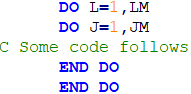 DO, END DO